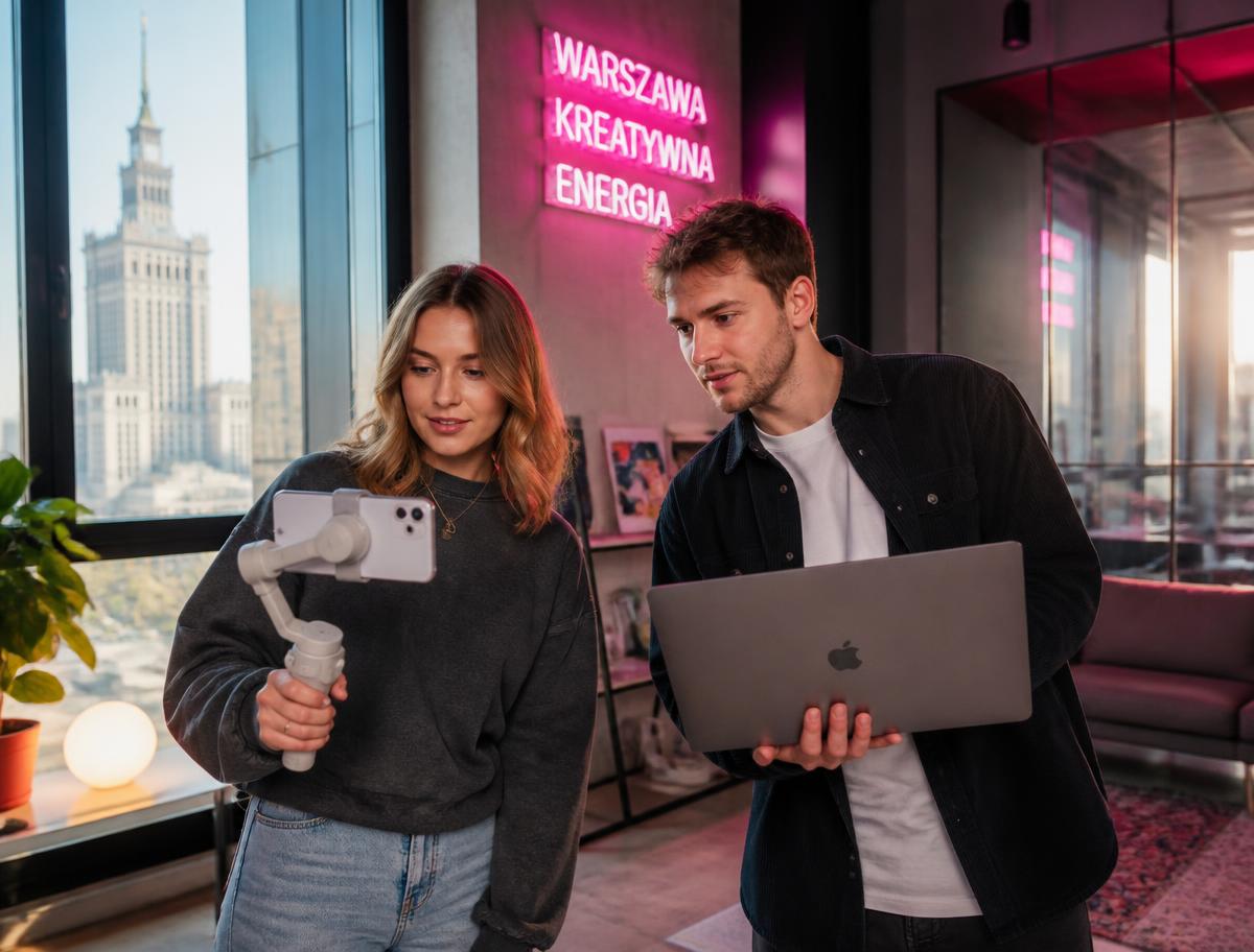 Producent i influencerka pracują nad kampanią